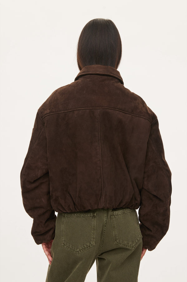 Oval Square Spirit Suede Bomber