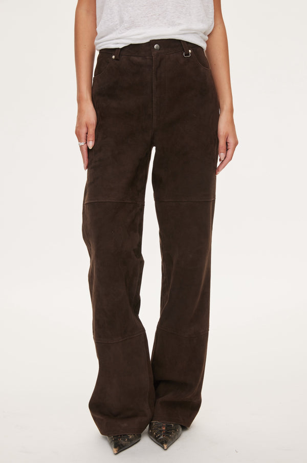 Oval Square Spirit Suede Trousers