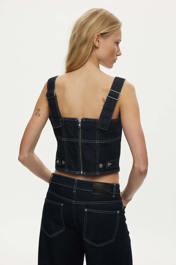 Oval Square Venice Denim Top