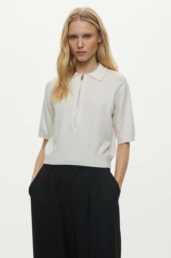 Oval Square Vika Knit Polo