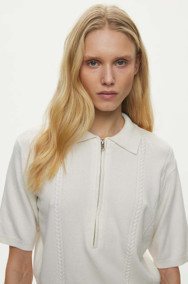 Oval Square Vika Knit Polo