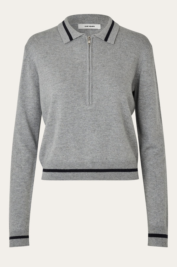 Oval Square Vika LS Zip Polo