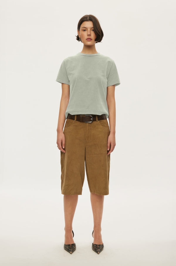 oval square Wash Tee