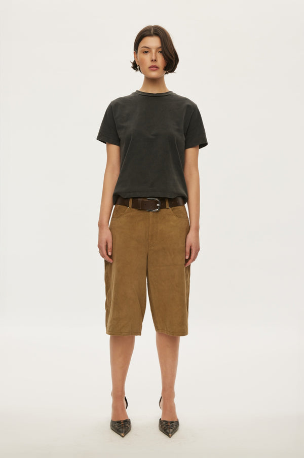 oval square Wash Tee