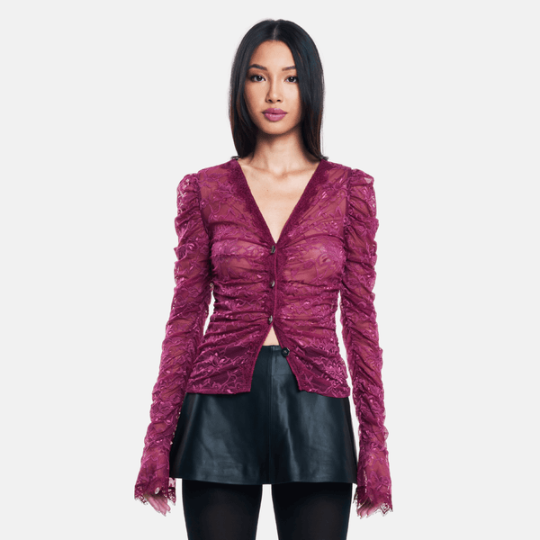 Ow Collection AUDREY Lace Cardigan