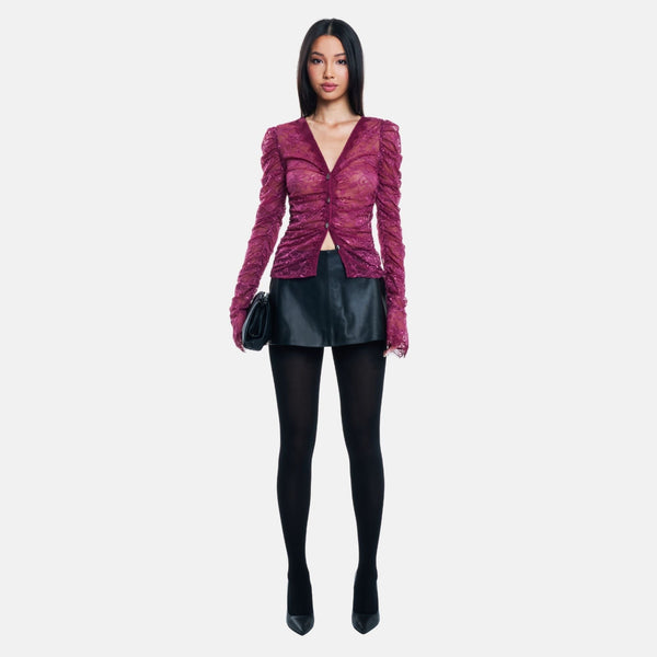 Ow Collection AUDREY Lace Cardigan