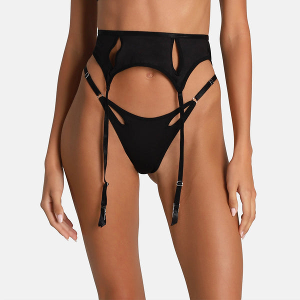 Ow Collection CALLA Thong And Suspenders