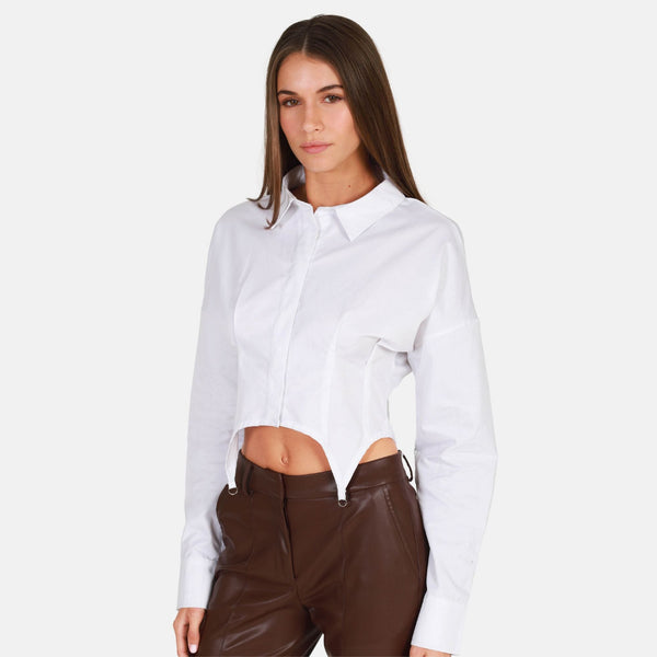 Ow Collection ELSA Crop Shirt