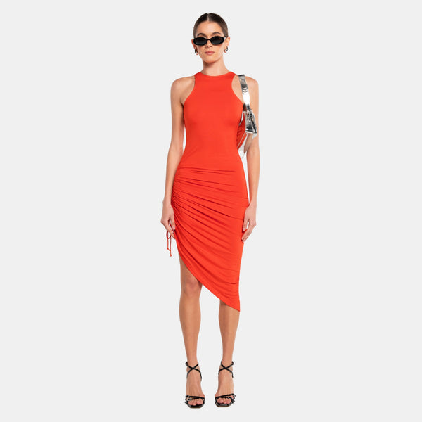 Ow Collection HALTERNECK Ruched Dress