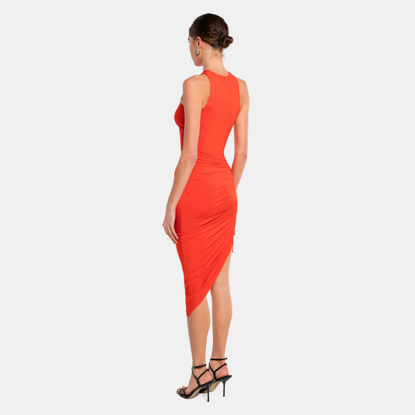 Ow Collection HALTERNECK Ruched Dress
