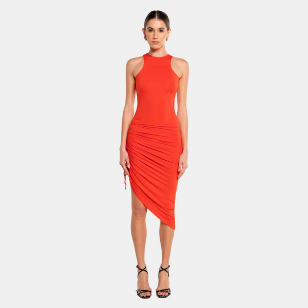 ow collection HALTERNECK Ruched Dress