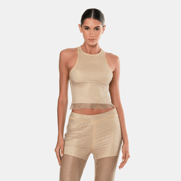 Ow Collection JINX Embellished Tank Top