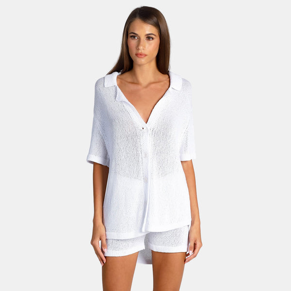 Ow Collection OLIVIA Crochet Shorts