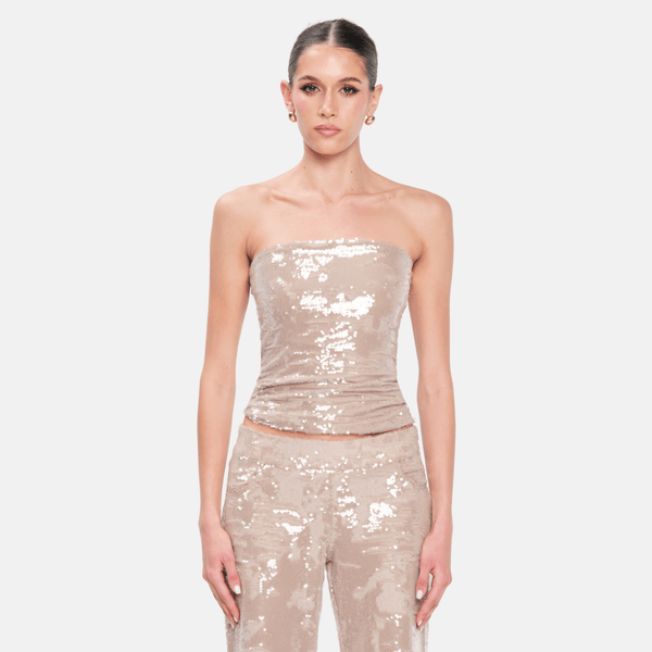 ow collection RUBY Sequin Tube Top