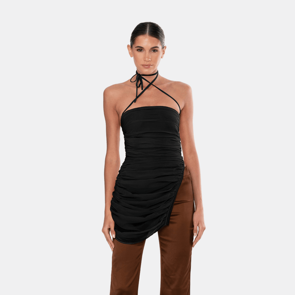 Ow Collection SANDY Chiffon Tie Top