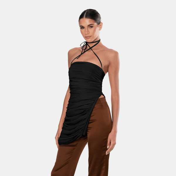 Ow Collection SANDY Chiffon Tie Top