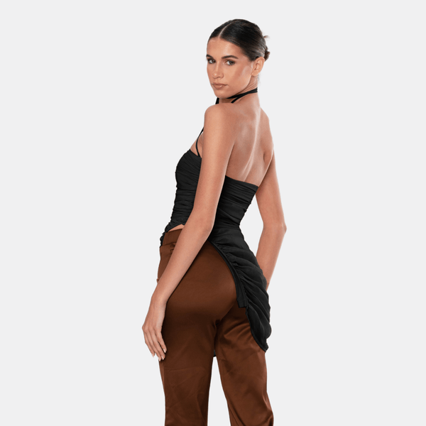 Ow Collection SANDY Chiffon Tie Top