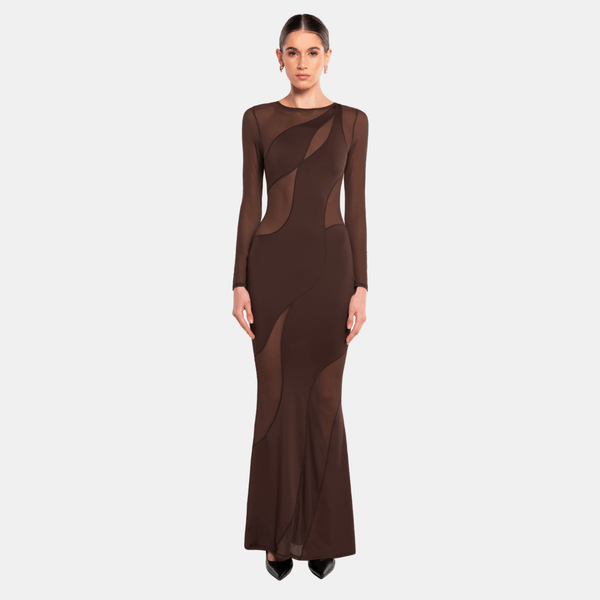 ow collection SPIRAL Maxi Dress
