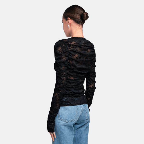 Ow Collection WANTED Lace Cardigan