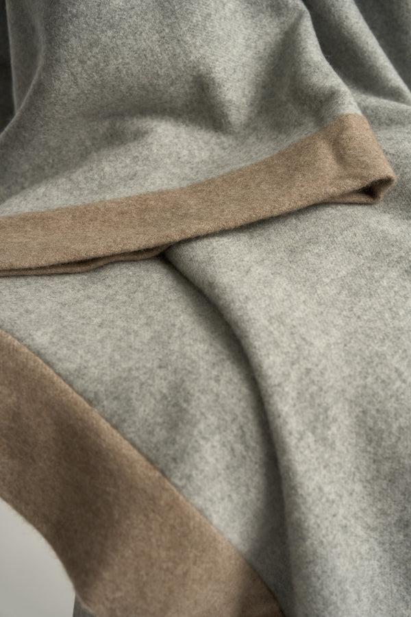 Oyuna Etra King Size Bedspread Soft Grey & Taupe