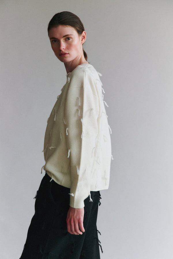 Oyuna Kulan Sweater Ivory