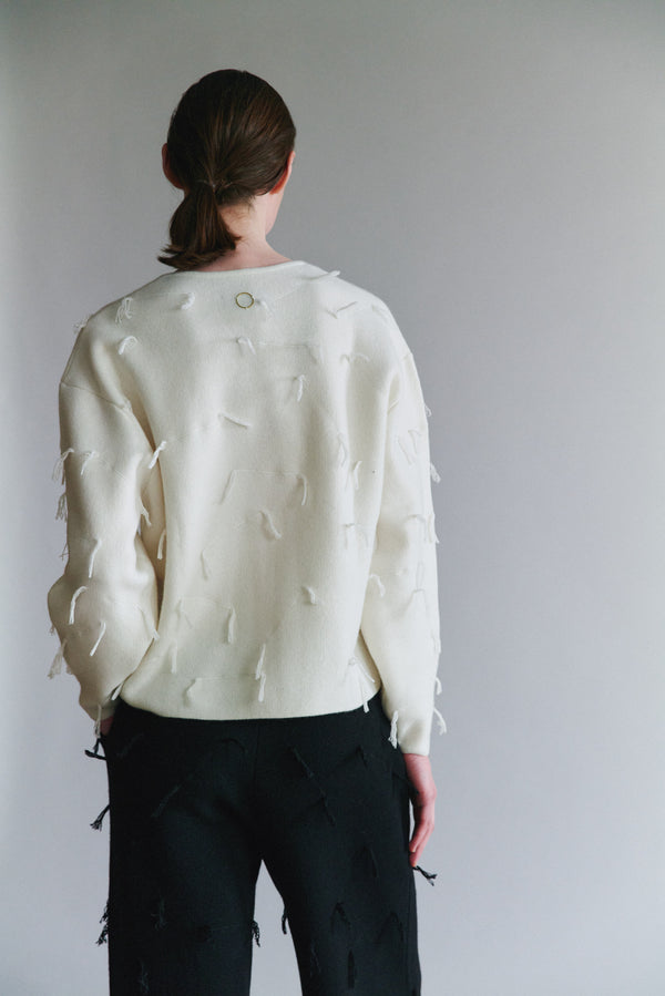 Oyuna Kulan Sweater Ivory