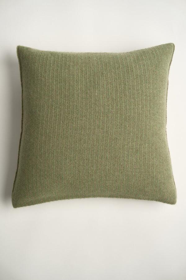 oyuna Letra Cushion Cover Verde & Taupe