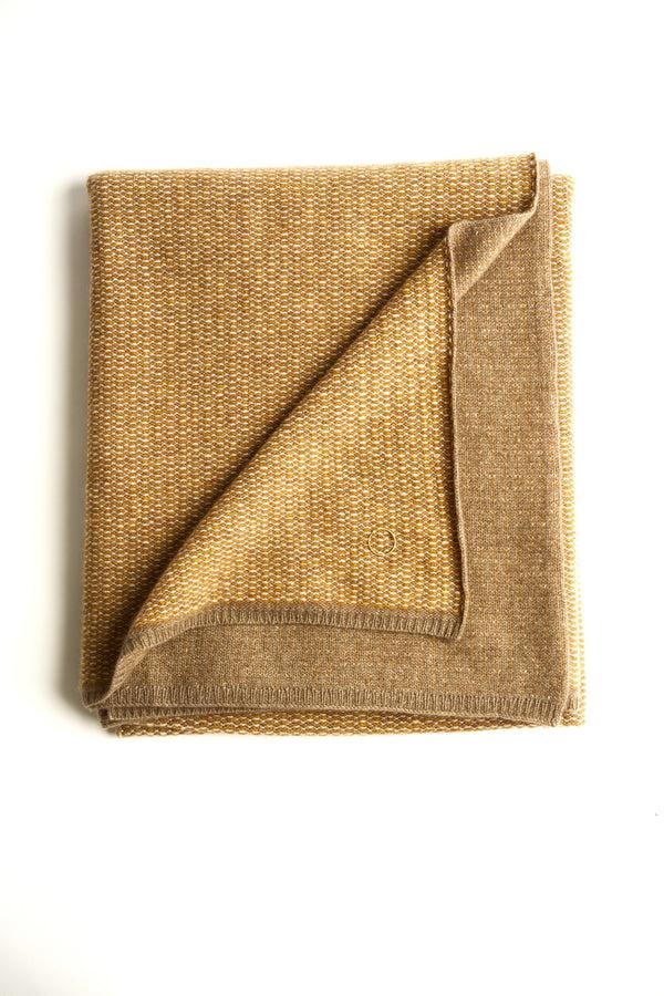 Oyuna Quadro Throw Honey & Taupe