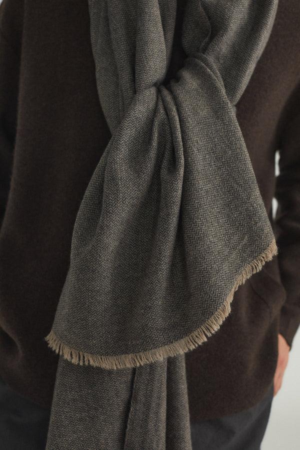 Oyuna Saan Wrap Charcoal & Taupe