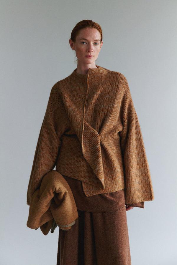 Oyuna Tent Cardigan Honey & Taupe