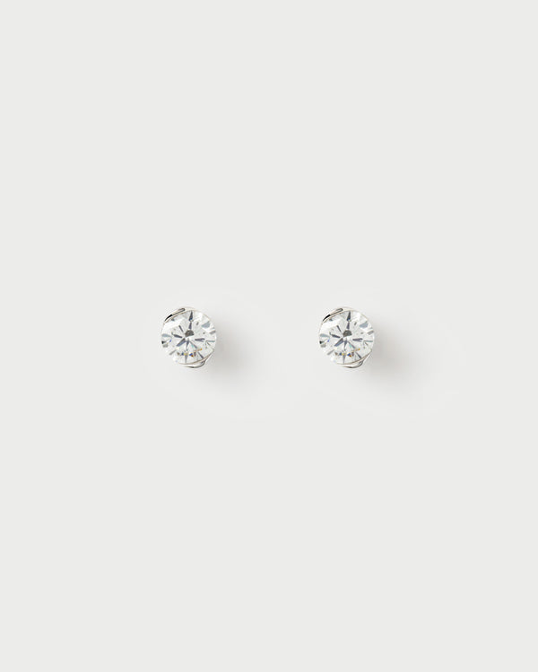 p d paola Diamond and white gold Grace Mini stud earrings