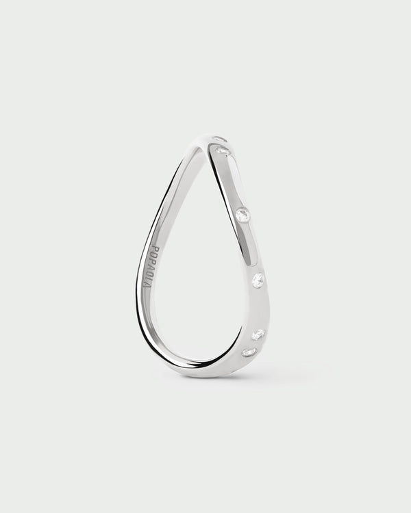 P D Paola Air Silver Ring