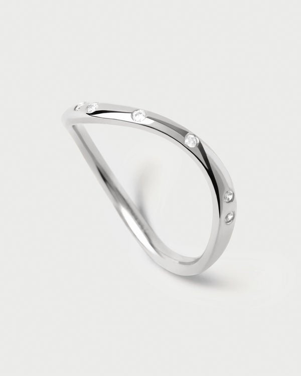 p d paola Air silver ring