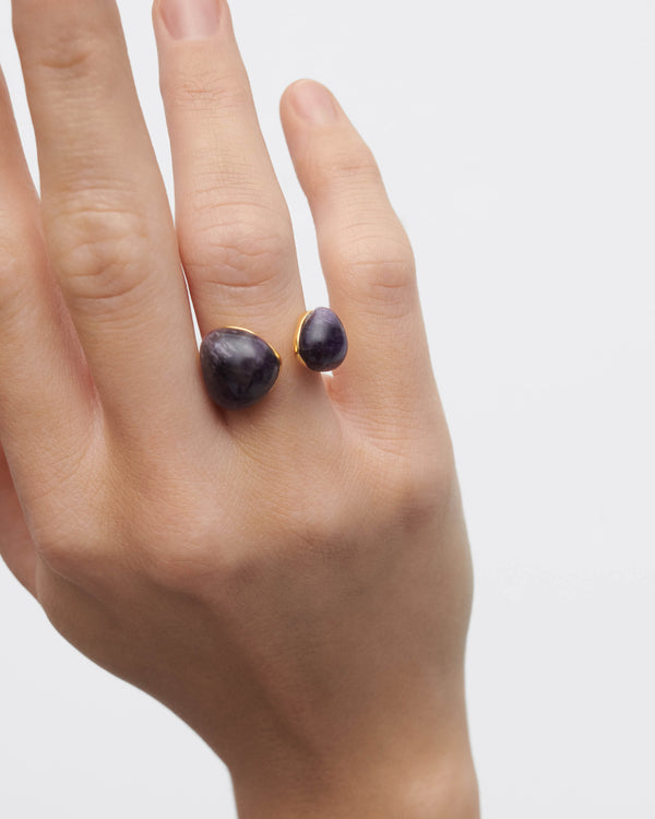 P D Paola Amethyst Gravity Ring
