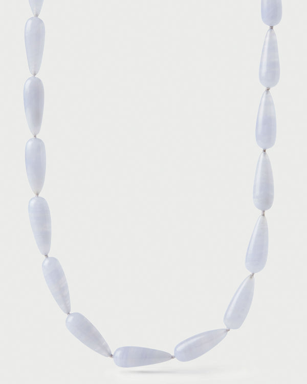 P D Paola Blue Agate Drop Necklace