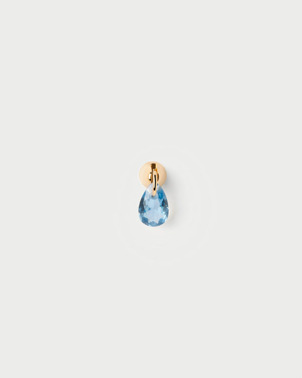 p d paola Blue Lily single earring