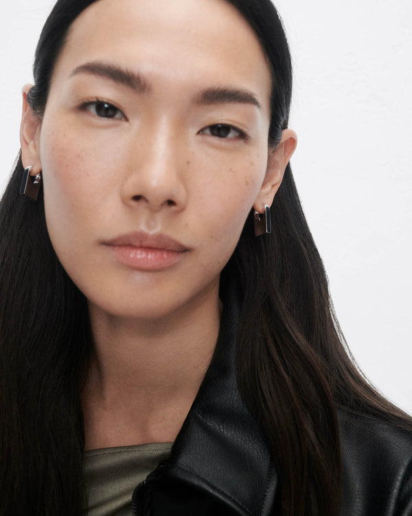 P D Paola Chicago Silver Hoops