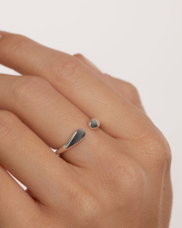 P D Paola Crush Silver Ring