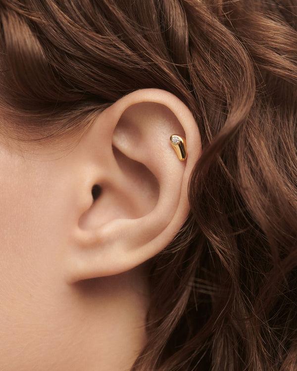 P D Paola Delta Single Stud Earring