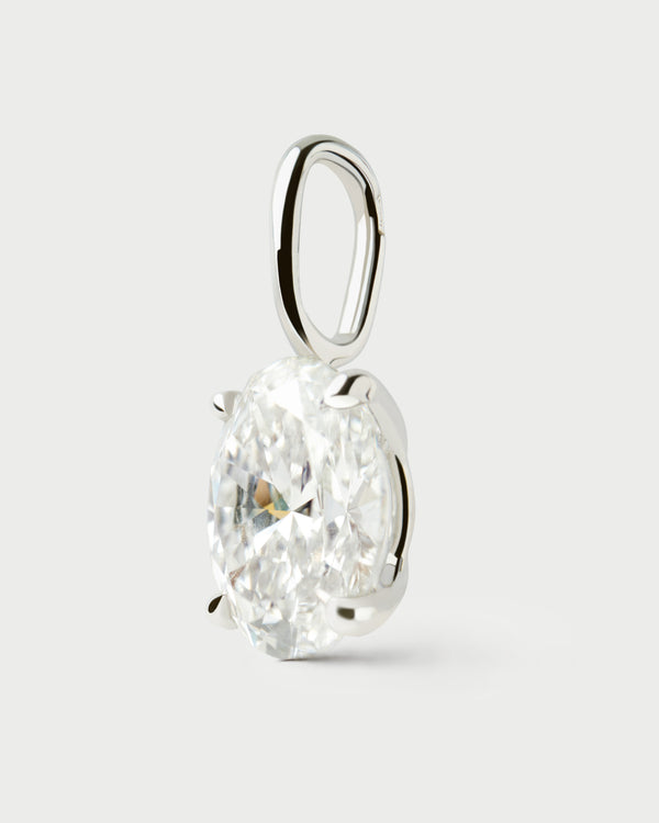 p d paola Diamond and white gold Ace pendant