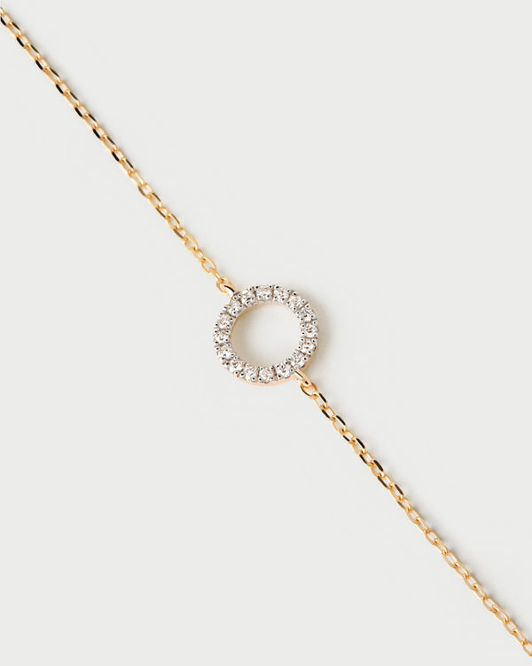 p d paola Diamonds and gold Circle bracelet