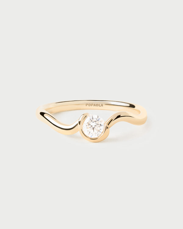 p d paola Diamonds and gold Delia ring
