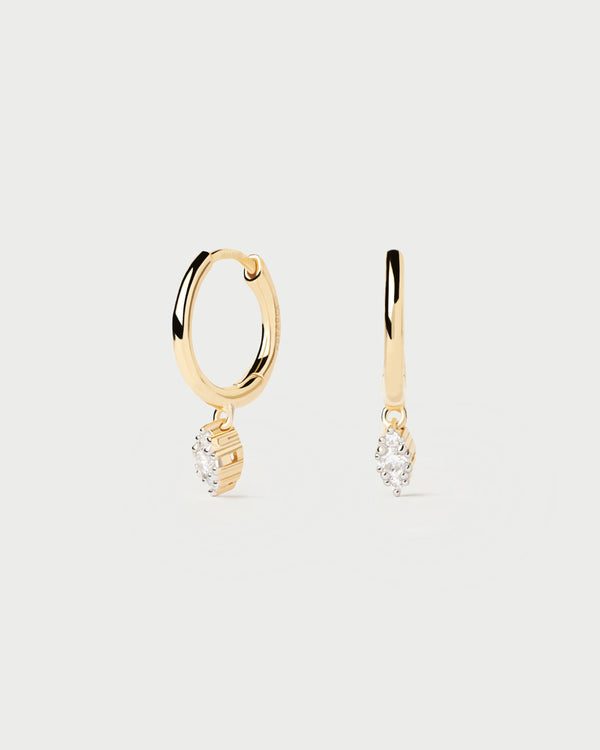 p d paola Diamonds And Gold Emi Hoops
