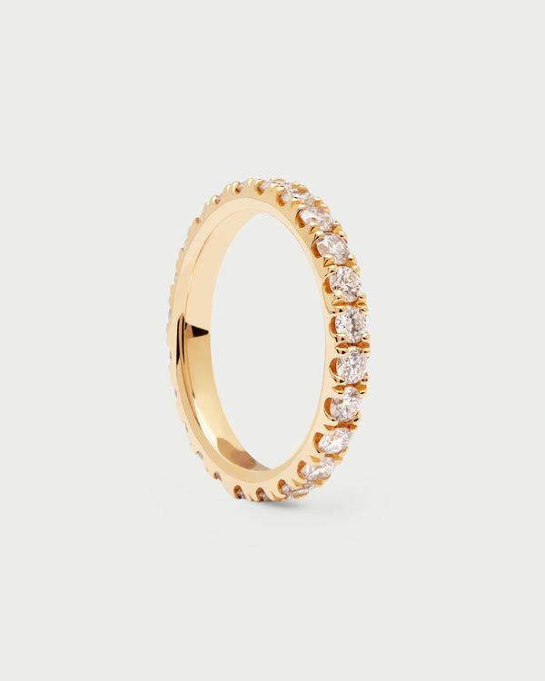 p d paola Diamonds and gold Eternity Supreme Ring