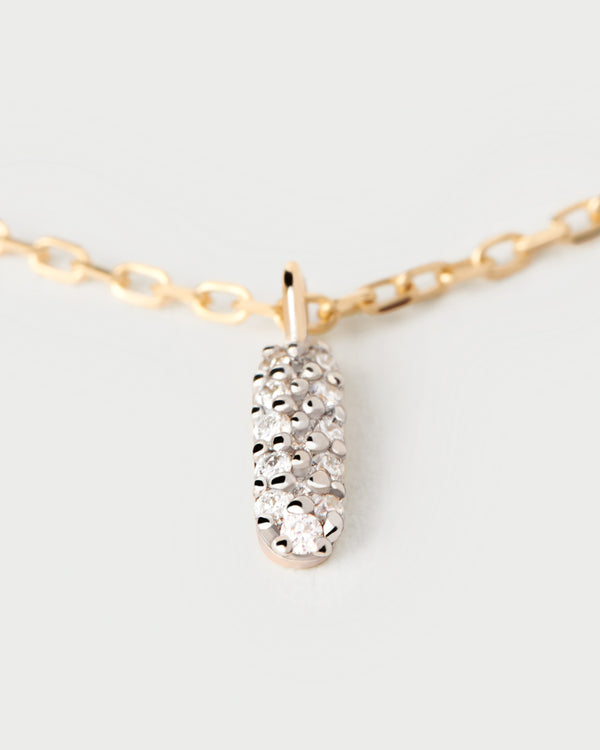 p d paola Diamonds and gold Pop necklace