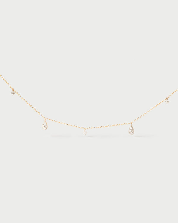 p d paola Diamonds and gold Sandy necklace