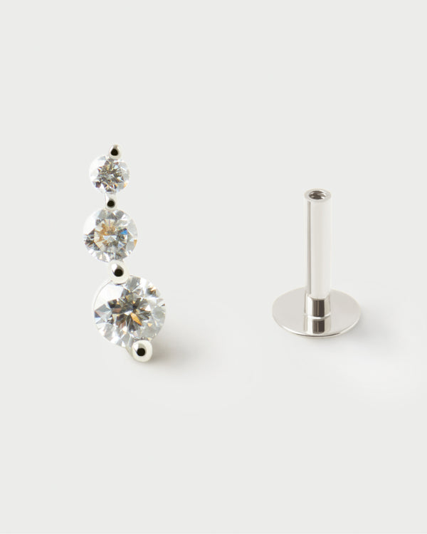 p d paola Diamonds and white gold Eve ear piercing
