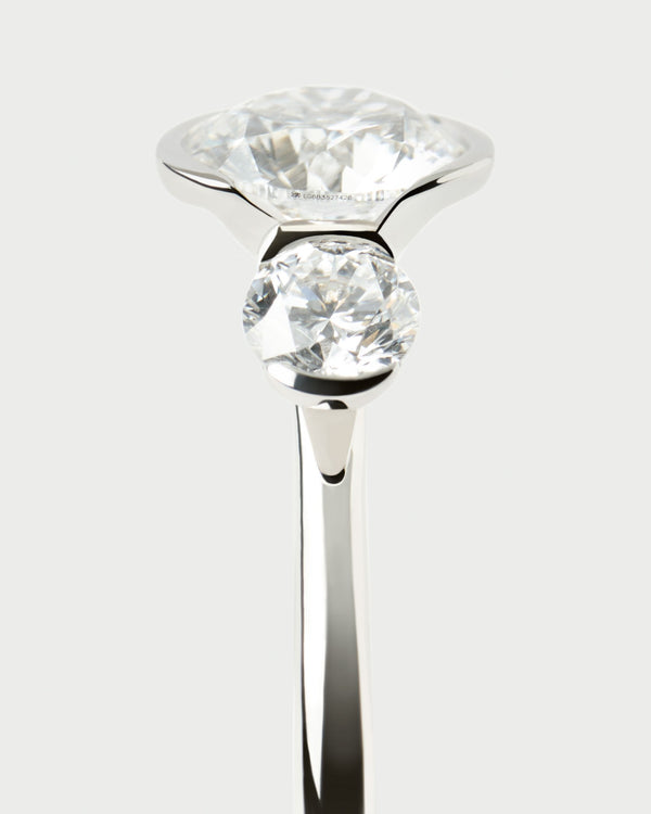 p d paola Diamonds and white gold Eve ring