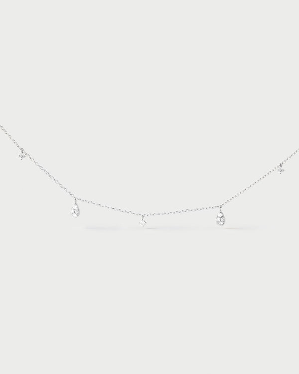 p d paola Diamonds and white gold Sandy necklace