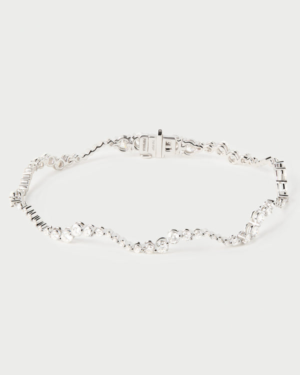 p d paola Diamonds and white gold Venus bracelet